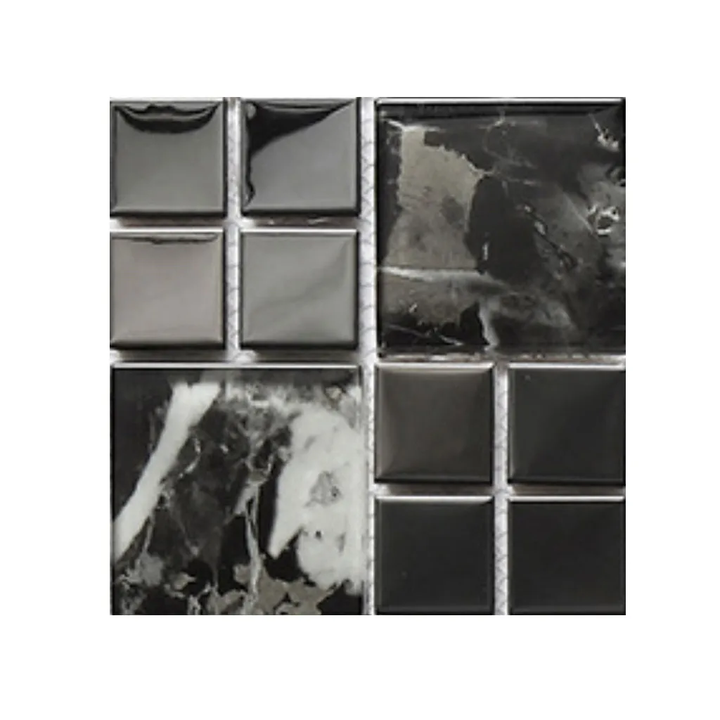 

KAKUDER Marble Mosaic Peel and Stick Wall Tile Self adhesive Backsplash DIY Kitchen Bathroom Home Wall Decal Sticker Vinyl 3D 14