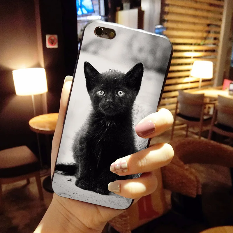 Чехол MaiYaCa для iPhone 8 забавный рисунок котенка мягкие Аксессуары телефонов чехол 7 6