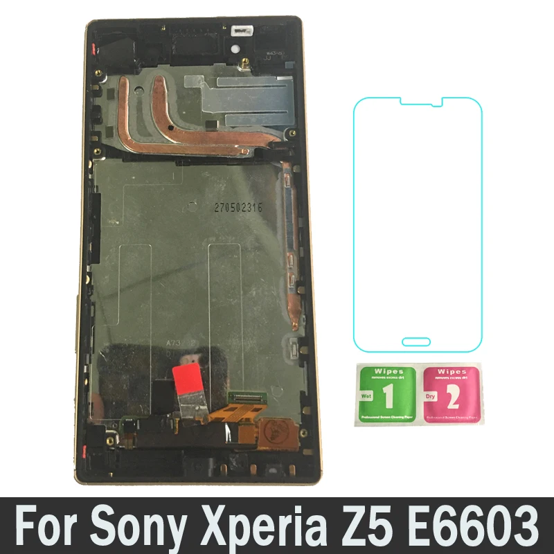 

LCDs For Sony Xperia Z5 E6603 E6633 E6653 E6683 LCD With Frame Display Touch Screen Digitizer Replacement Parts Assembly New