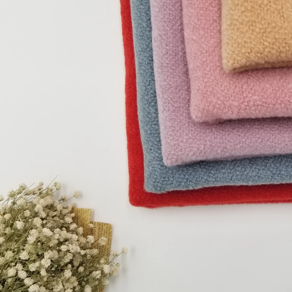 YLZZ Fuzzing Cloth Garment Fabrics Autumn and Winter Thickening Solid