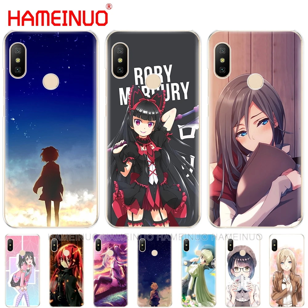 

Sweet Anime Girl Comic Cover Case for Xiaomi Mi 8 se A2 lite redmi 6 6a 6 pro note 6 PRO pocophone F1 for redmi s2