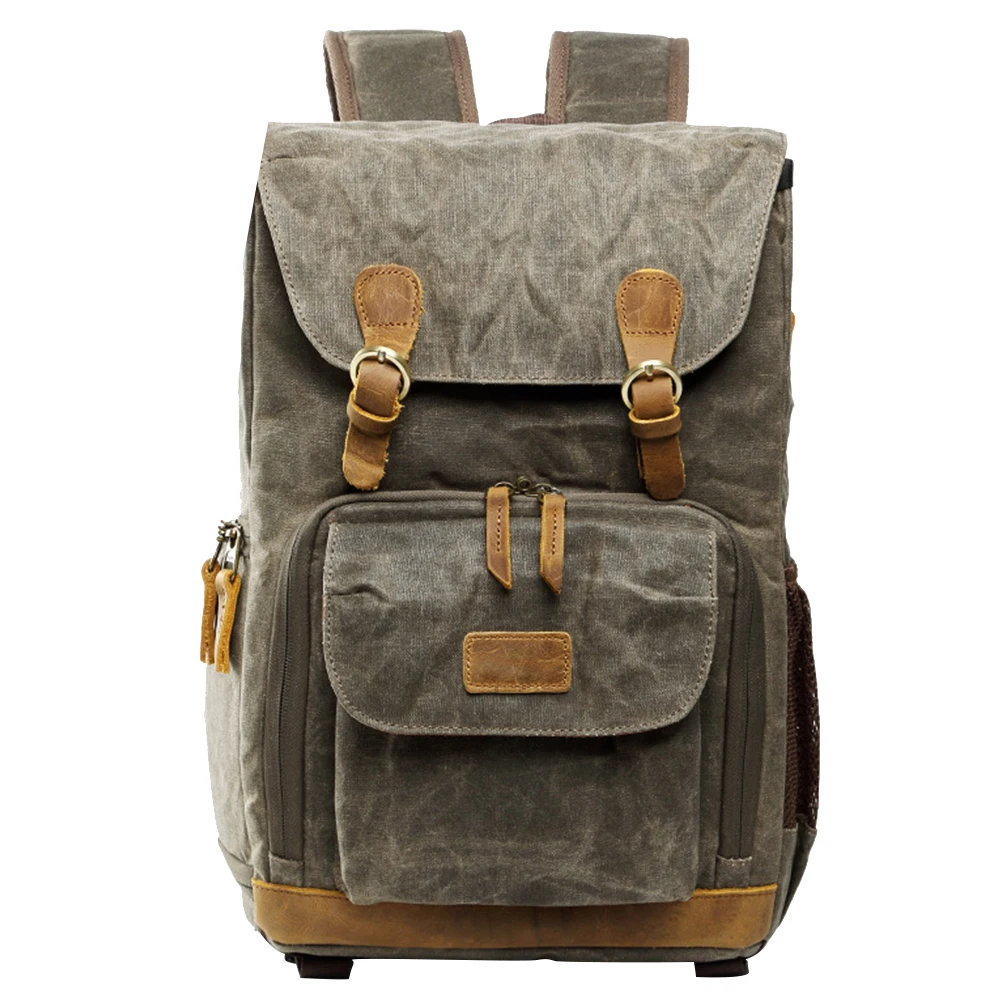 

Front Open Camera Backpack SLR DSLR Large Capacity Lens Canvas Waterproof Organizer Professional Rucksack Anti-shock Accessories