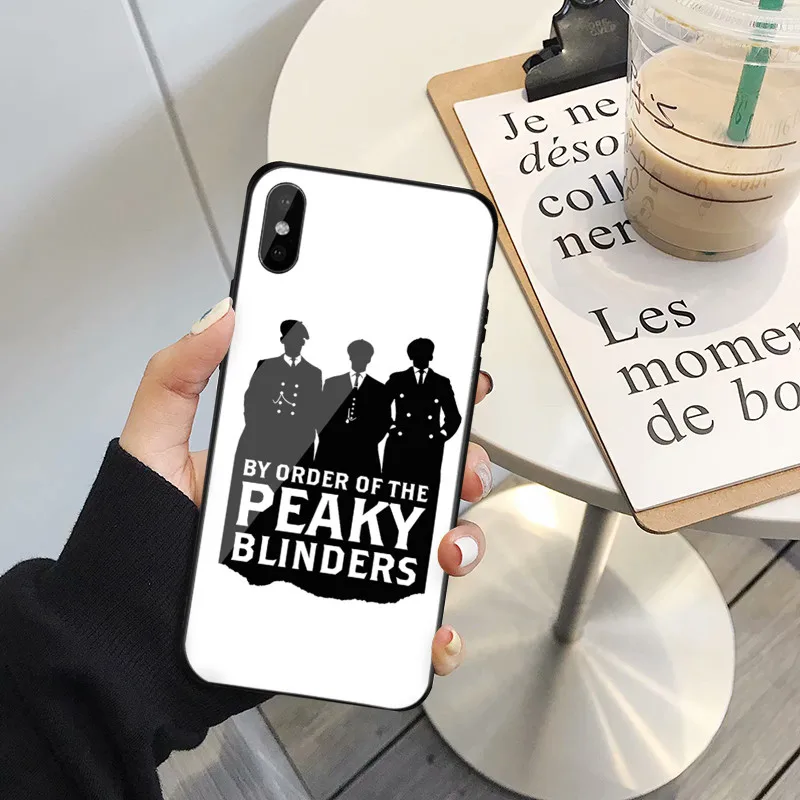 GYKZ Peaky Blinders ТВ серия чехол для телефона для iPhone 6 6s XS MAX XR X 7 8 Plus роскошный закаленное стекло задняя крышка Жесткий гладкий Чехол