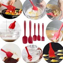 Набор шпатель силиконовый крем Гладкий антипригарный скребок посуда подарок инструмент для украшения торта приспособления кухонные аксессуары