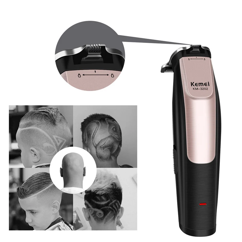 Электрический Мужской прецизионный клипер для волос 110-240 В триммер для волос тример Парикмахерская Машинка для бритья лица резак съемное лезвие