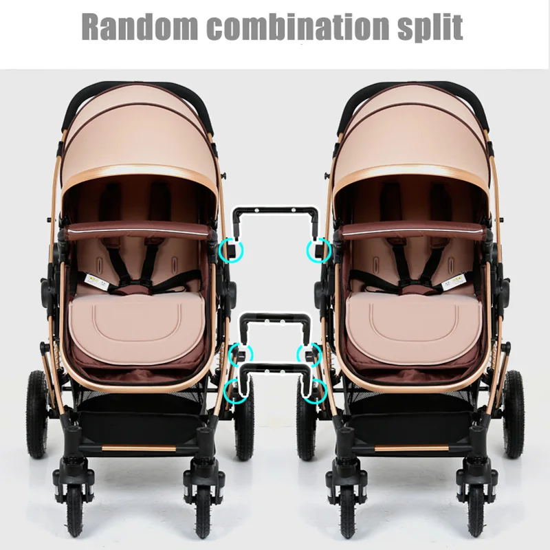 Отсоединяемые детские сиденья Twin baby Легковесная коляска легко складывается От 0