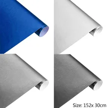 152*30cm Matt Brushed Car Wrap Vinyl Film Sheet Motorcycle Decal Whole Car Decoration 4 Colors matt color change vinyl film car wraps hood roof whole body stickers decal with air bubble car styling automobiles accessories