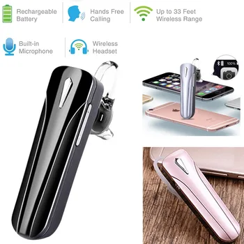 

Wireless Bluetooth Headset Headphone With MIc Handsfree Earpiece Earbud For Samsung Galaxy Note 9 S9 Plus Apple iPhone X 9 Plus