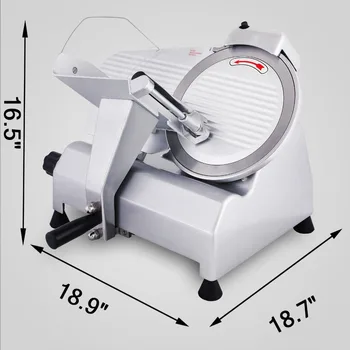 

10" Blade Commercial Meat Slicer Stainless Meat Cutter Cheese Food Slicer