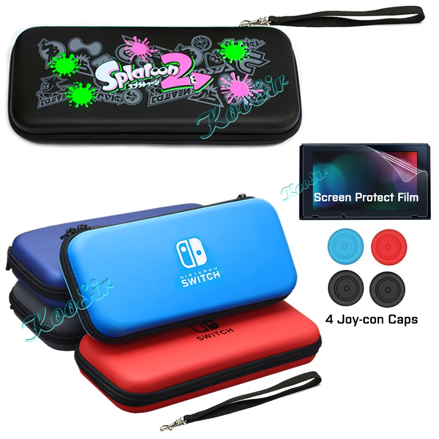 

Nintend Switch Accessories Carrying Case NintendoSwitch Pouch Cover Bag Nitendo Screen Protection Film for Nintendo Switch Games