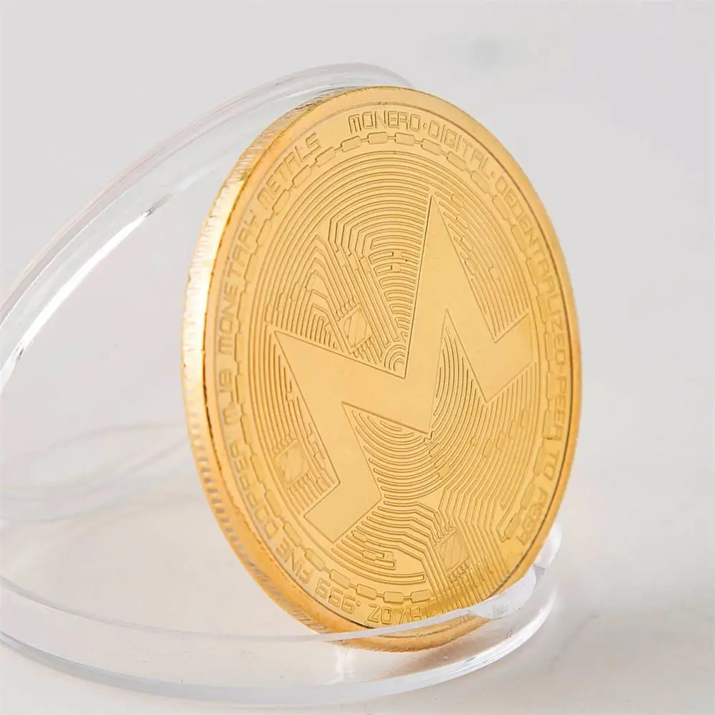 XMR Monero Coins Commemorative Coins For Collection Art Collection Gold Plated Bitcoin Specie Ethereum Coins Coins Hard Currency XMR Monero Coins Commemorative Coins For Collection Art Collection Gold Plated Bitcoin Specie Ethereum Coins Coins Hard Currency