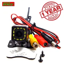 Auto Videocamera vista posteriore BYNCG 2018 NUOVO 12 LED di Notte Ampio Angolo di Visione di Assistenza Al Parcheggio Videocamera per auto Universale Impermeabile del CCD HD