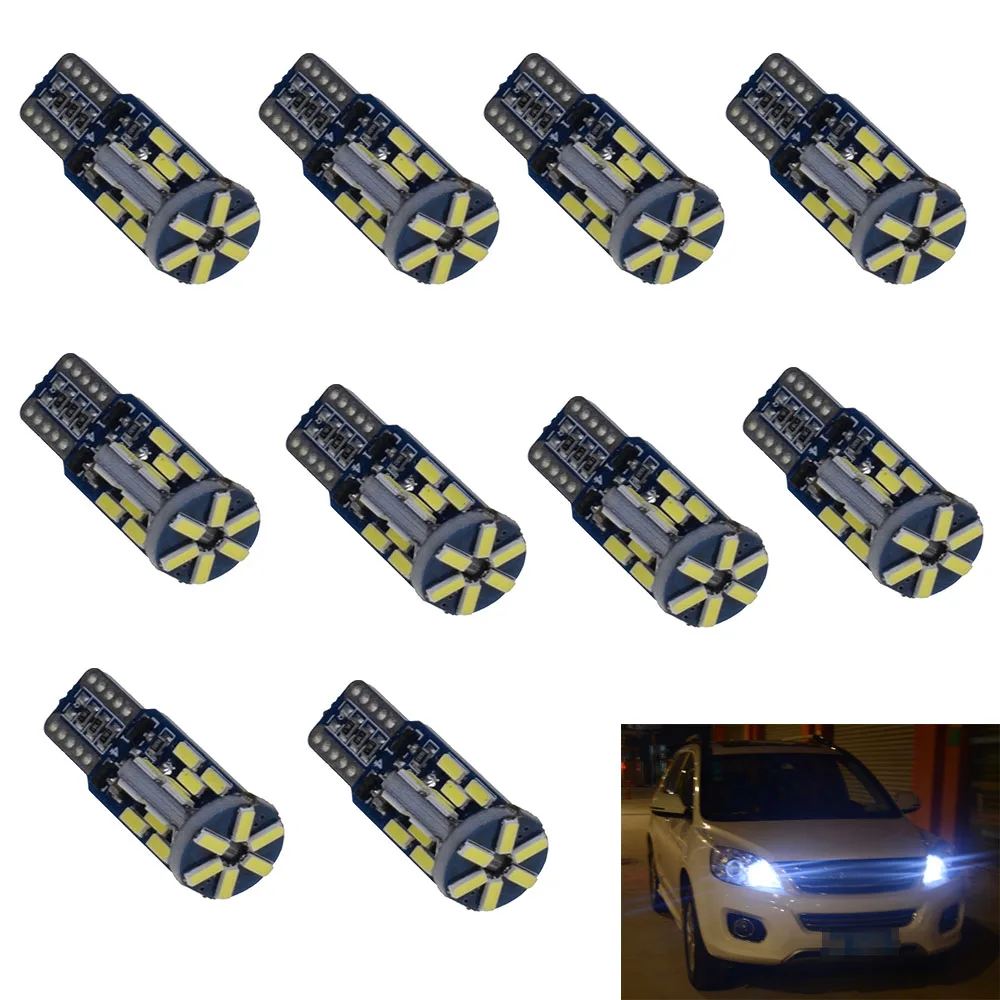 10 шт. Super Blanc T10 Wedge 30-SMD 4014 led 30 SMD bulbs W5W 2825 158 192 168 194 12 V | Автомобили и мотоциклы