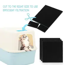 Filtros de esponja de carbono para caja de arena de gatos, reemplazo de filtros para caja de arena de gatos, accesorios de filtro, limpiador de repuesto, 8 Uds.