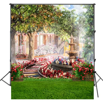 

Wedding Background Theme Photographic 3x6m Spring Backgrounds For Photo Studio Beautiful Garden newborn fundos