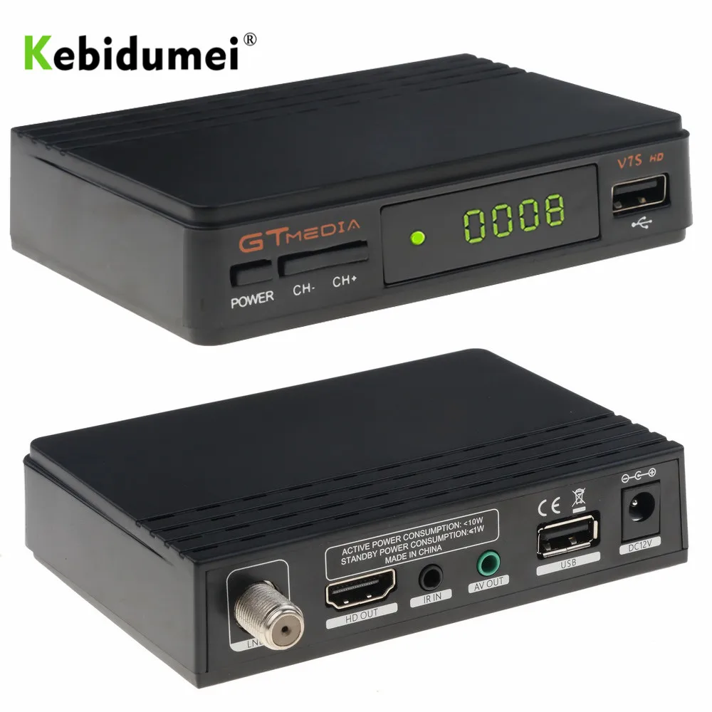 Kebidumei спутниковый ТВ приемник декодер Freesat V7 HD DVB S2 + USB Wfi с 4 линиями Европа CCCam