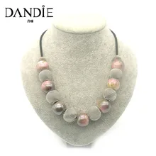 Dandie Горячая ручной работы акриловые бусины и сетка Металлические Короткие ювелирные изделия ожерелье