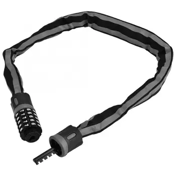 

Password Lock Reflect Light Five-digit Password Combination Anti-theft Chain Lock Steel Cable Security Lock Keyless
