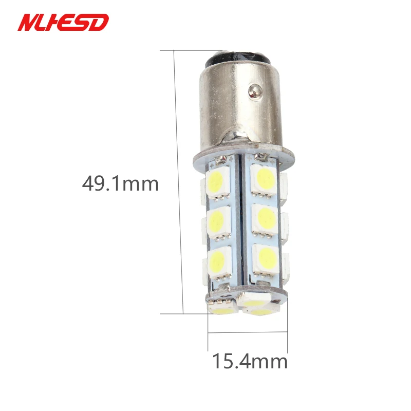 100 шт. 1157 P21W 18 светодиодный 5050 SMD 1156 BA15s 18smd 18 светодиодный 18 smd белый шарик автомобиля задние стоп-сигнал задний фонарь DC 12 V