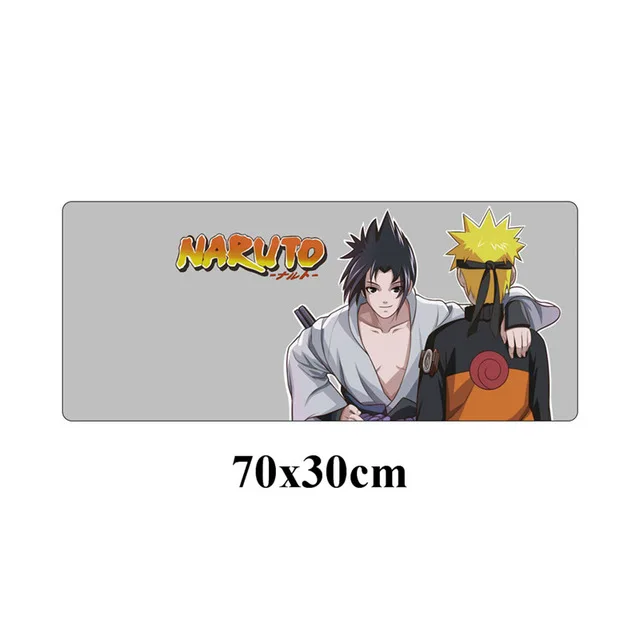 70x30cm Large Anime NARUTO Gaming Mousepad Non-slip Locking Edg Mouse pad Rubber Laptop Notebook Desk Mat Computer Gamer - Color: Green