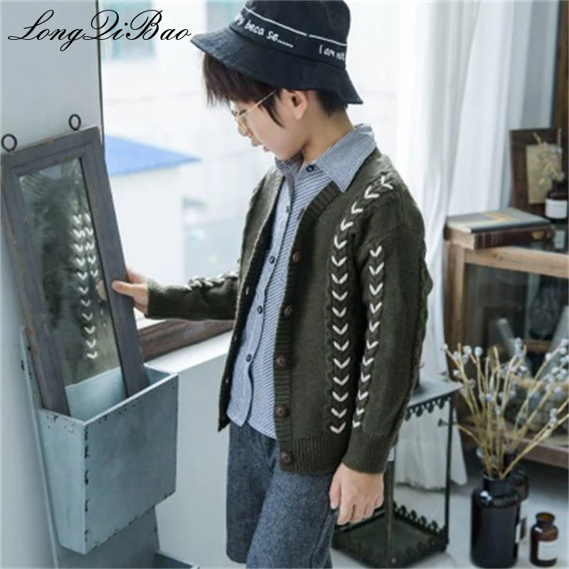 

Baby boy 2018 autumn new fashion children's sweater Korean version of the boy's long-sleeved jacket in the children's cardigan w