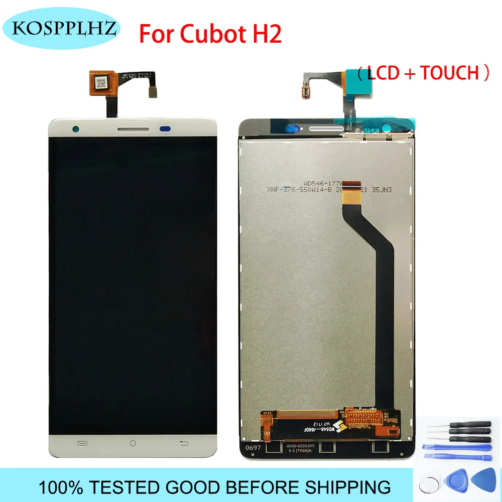 KOSPPLHZ для Cubot H2 ЖК дисплей + сенсорный экран стекло дигитайзер сборка Замена H 2