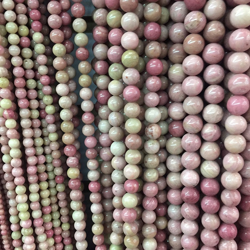 

4/6/8/10/12mm Natural Stone Beads For Jewelry Making Bracelet Red Grain Loose Beads Jewelry Making DIY Semi-finished Accessories