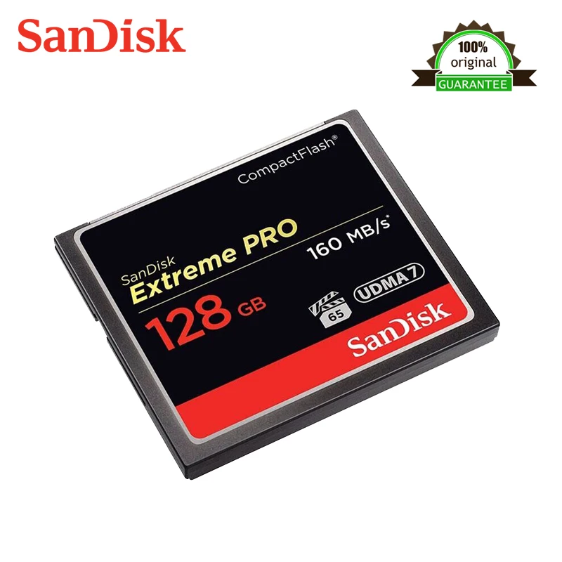 Sandisk Extreme Pro Compactflash карта памяти CF 128 г до 160 МБ/с./с скорость чтения для насыщенных 4K