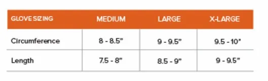 sitka glove size