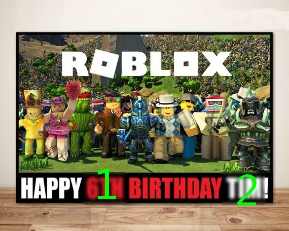 Custom Roblox Birthday Photo Backdrop High Quality Computer Print Party Photography Studio Background Buy At The Price Of 26 01 In Aliexpress Com Imall Com