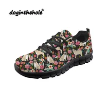 Doginthehole мопса женские кроссовки для женщин прогулочная обувь с дышащей сеткой Chaussure Открытый Спортивная обувь для бега
