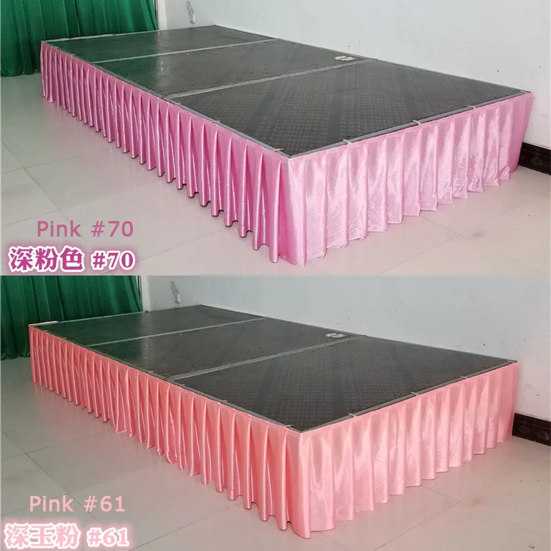 Ice Silk Wedding Table Skirt Table Skirting For Cloth Cover Wedding Party Banquet Birthday Decoration