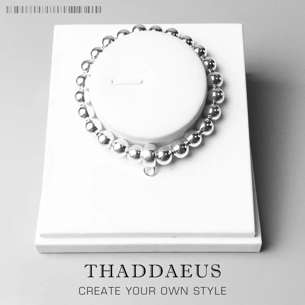 

Charm Bracelet Silver With Ts Charm Carrier Length 16-25cm For Women And Men Rock Gift Thomas Style Club Bracelet