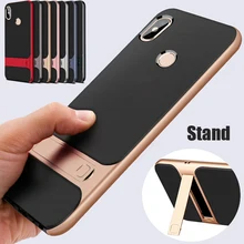 

Xiaomi Redmi Note 5 Global Version Case Business Hybrid Soft TPU Tough Bumper cover stand case For Redmi Note 5 Pro fundas coque