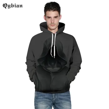 

Qybian Hot Sale Brand Mens Hoodies Sweatshirt Male Casual Slim Fit 3D The ghost of death Printed Hoodie Street style Drop Ship