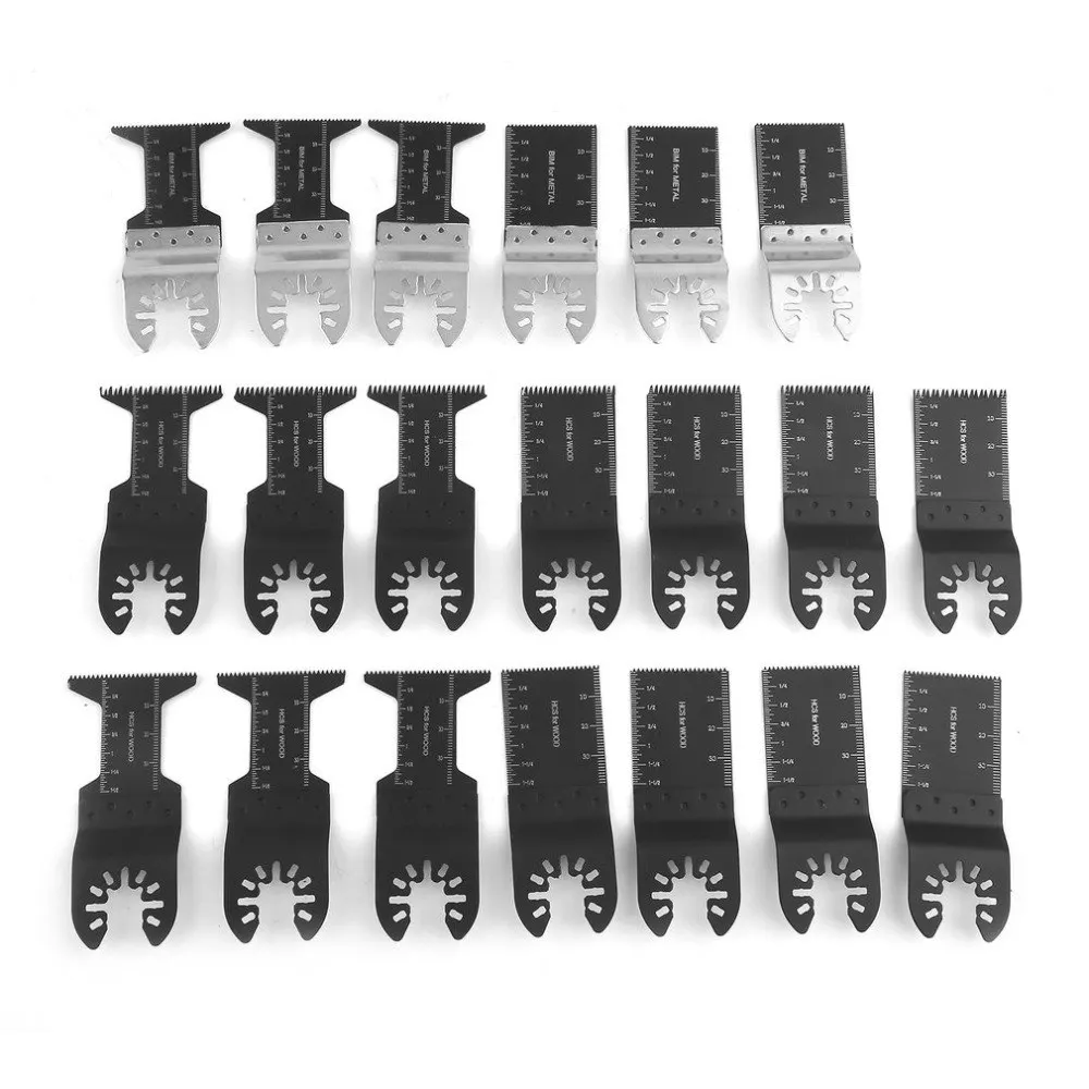 

20PCS Universal Multitool Oscillating Mix Quick Release Saw Blades Wood Cutting For Dewalt For Black&Decker For Bosch