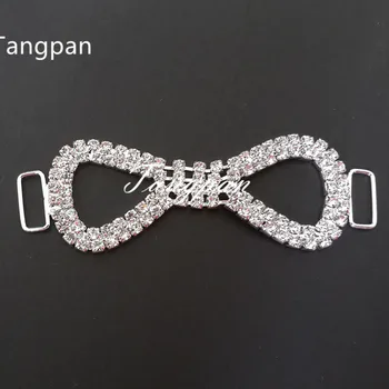 

Tangpan 10pcs Diamond Pearl Crystal Rhinestone Bikini Connectors Bag Buckle Shoes Chain Swimwear Swimsuit Thongs Connector