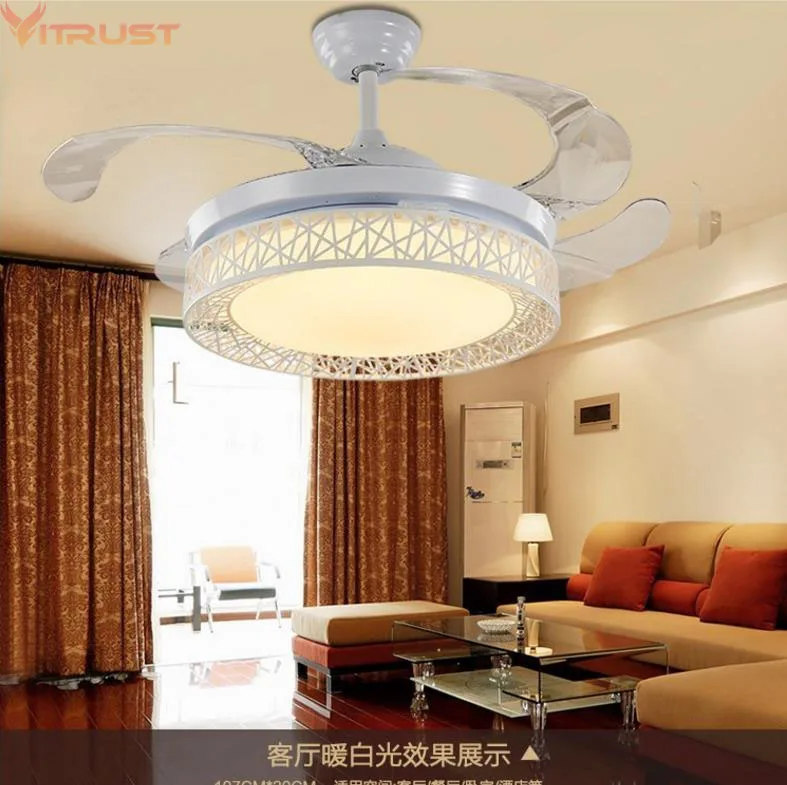 Modern Ceiling Fan Lights Lamps Remote Control ventilador de techo