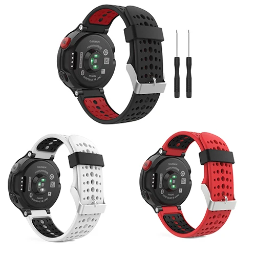 Ktab ремешок для Garmin 235 Сменные силиконовые полосы Garmin Forerunner 235/235 Lite/220/230/620/630/735XT ремешок для часов - Цвет: 3 pack