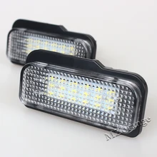 2Pcs 18-SMD Error Free LED License Plate Light Lamps For Mercedes-Benz W211 4D W203 5D W219 R171 2D 12V LED License Plate Light 2Pcs 18-SMD Error Free LED License Plate Light Lamps For Mercedes-Benz W211 4D W203 5D W219 R171 2D 12V LED License Plate Light