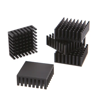 

5Pcs 25*25*10mm Aluminum Heatsink Block Computer Cooler Electronic Chip Radiator
