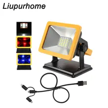 Водонепроницаемый светодио дный прожектор Портативный прожекторы Перезаряжаемые фонарик Отдых Открытый светодио дный фонари Аварийной Предупреждение свет MYC