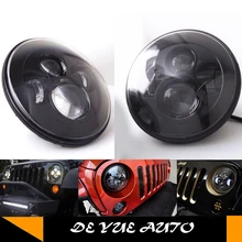 Для Джип Willys CHEROKEE COMPASS wrangler 7 дюймов hi/low beam светодиодный фонарь Водонепроницаемый пылезащитный " круглый головной свет