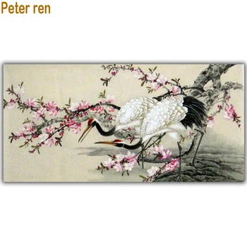 

Plum & Crane diamond painting flower diy diamond embroidery icon full coverage square diamond mosaic sequins beadwork embroidery