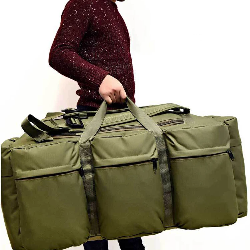 90L Oudoor Mountain Climbing Duffle Bags Camouflage Mountaineering Bag Large Capacity Military font b Tactical b