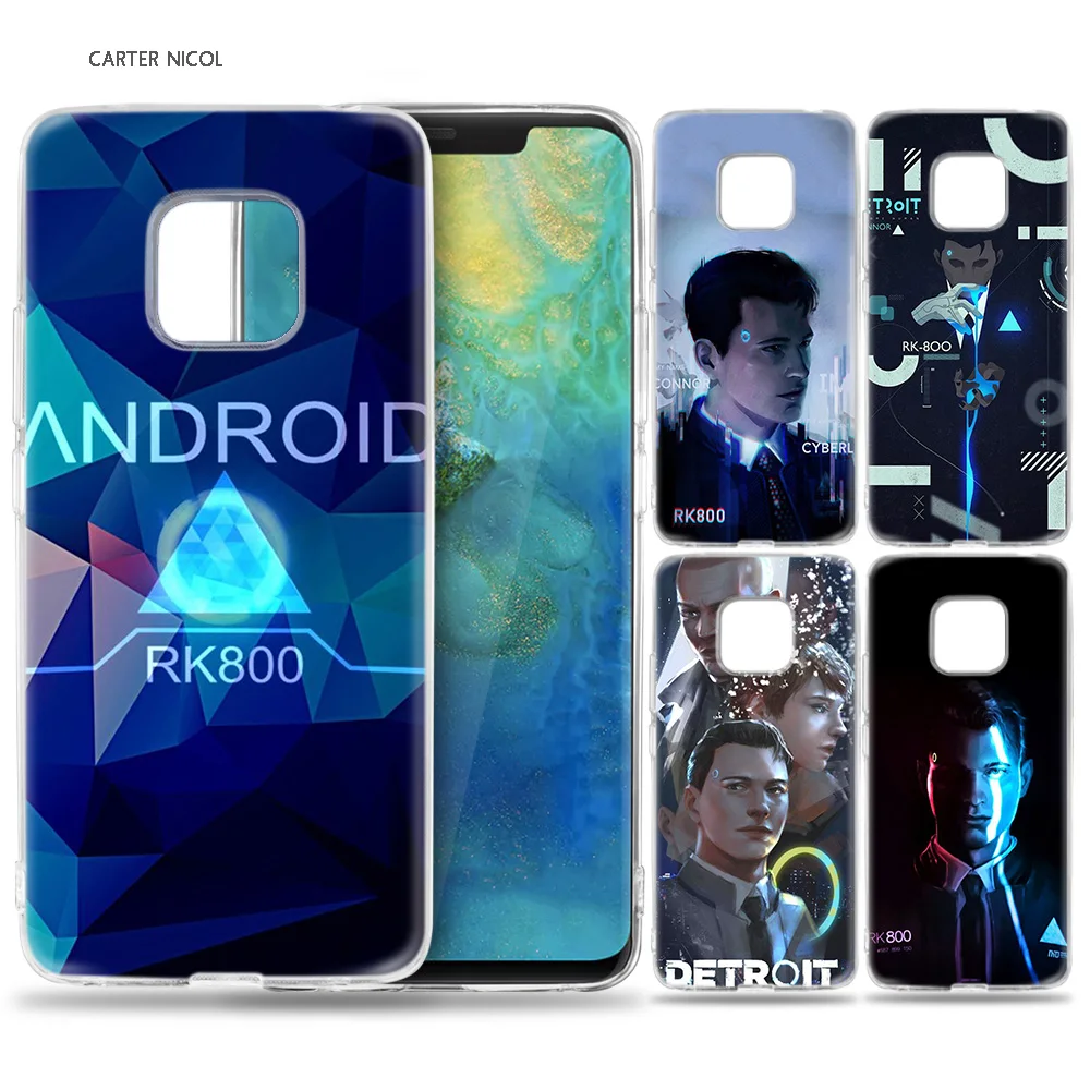 

Case for Huawei Mate 10 20 Pro P10 P20 P30 Honor 10 8X 8C 8A Lite P Smart Y6 Y7 2018 2019 V20 Detroit Become Human DBH