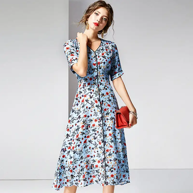 silk short frock