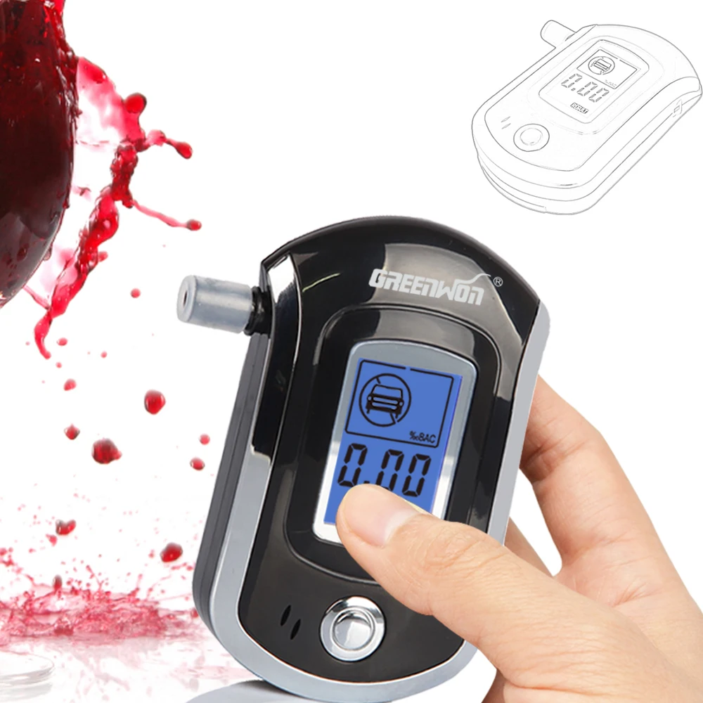 High Accuracy Quick Response Digital Breath Alcohol Tester Breathalyzer Breath Analyze At6000