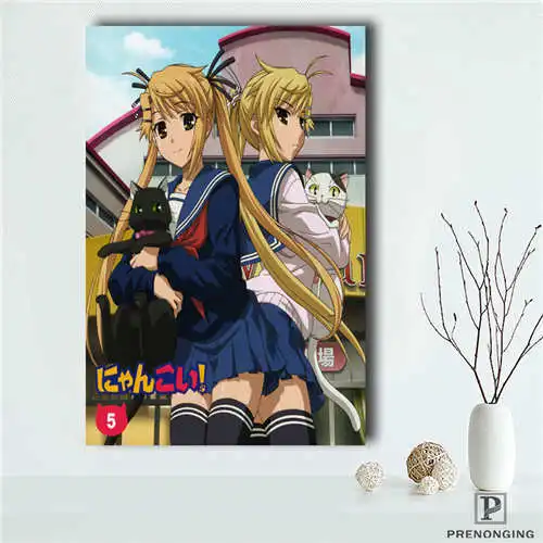 Custom Nyan.Koi.full. (1) плакат с принтом ткани настенный шелковая ткань Декор для комнаты