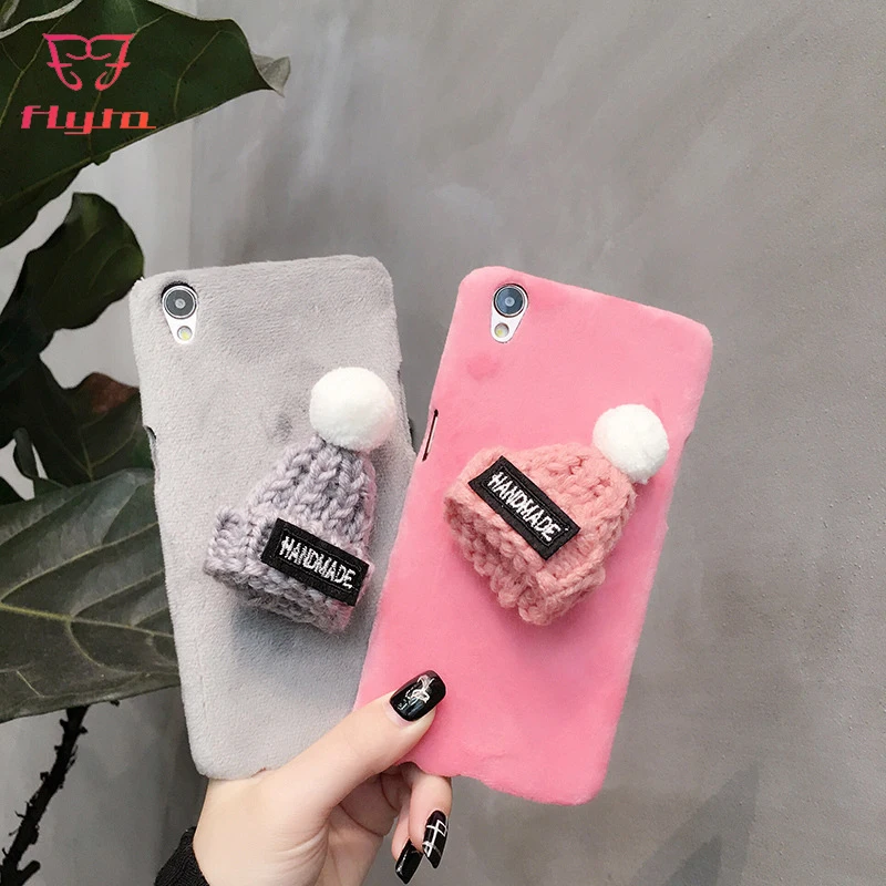 

FlyTo Case for IPhone 7 8 Plus Plush Phone Case Phone Bag Case for IPhone 6 6S X Plus Phone Pouch for IPhone XR XS MAX Coque